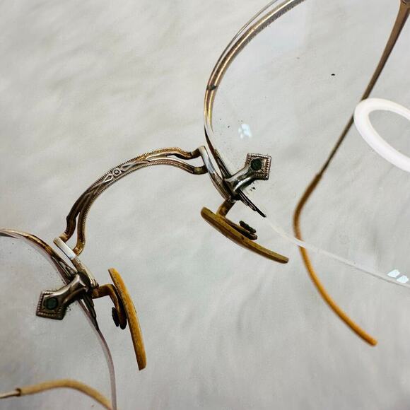 Vintage 1920’s 12K Gold Filled Spectacles with Original Eyeglass Case - Picture 4 of 8